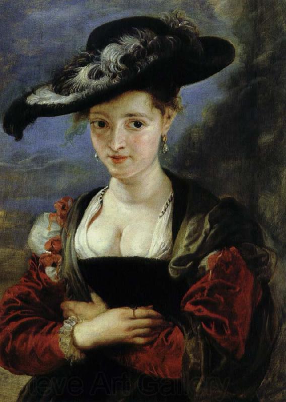 Peter Paul Rubens halmhatten Norge oil painting art